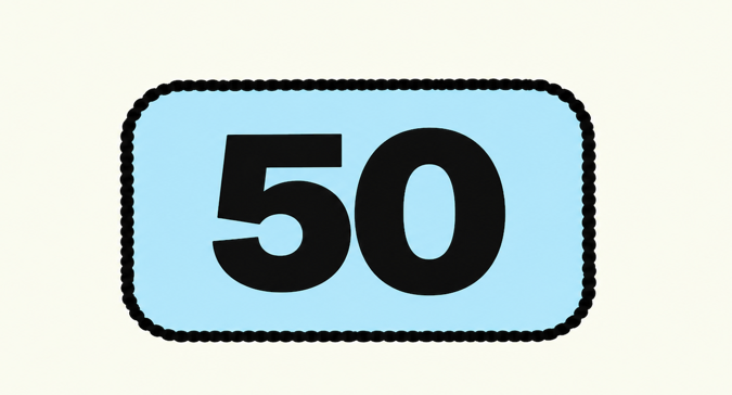 50 displayed in a blue bubble; the average age of a New York City voter dropped from 55 in 2021 to 50 in 2025.