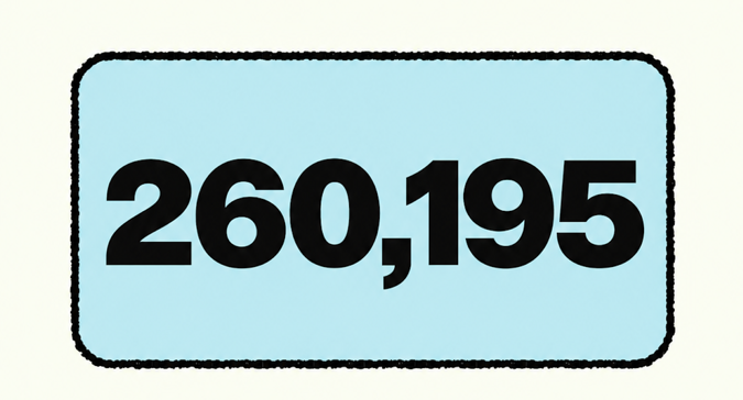 260,195 displayed in blue bubble; the number of New Yorkers who registered to vote for the first time in 2025